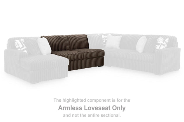 Midnight-Madness Armless Loveseat (LaborDay)