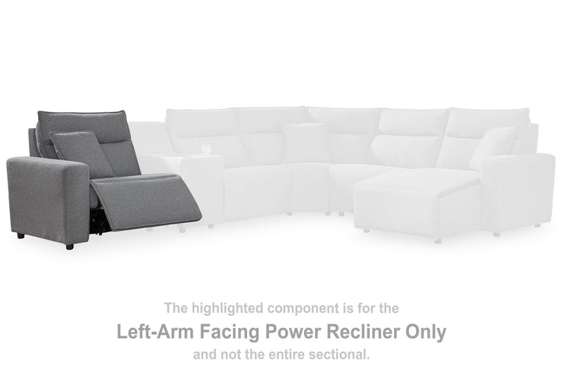 Modmax II - LAF Zero Wall Power Recliner - Salt And Pepper - Next-Gen Nuvella