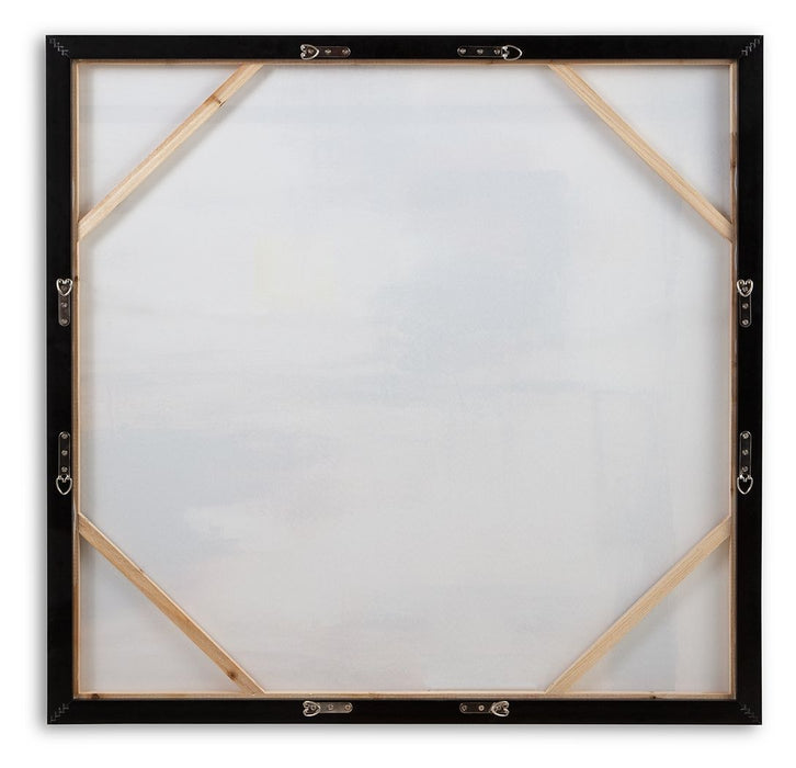 Pigeonford - Wall Art - White / Teal / Gold