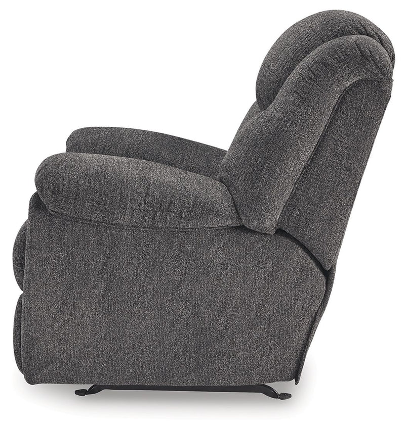 Foreside - Rocker Recliner - Fabric - Charcoal