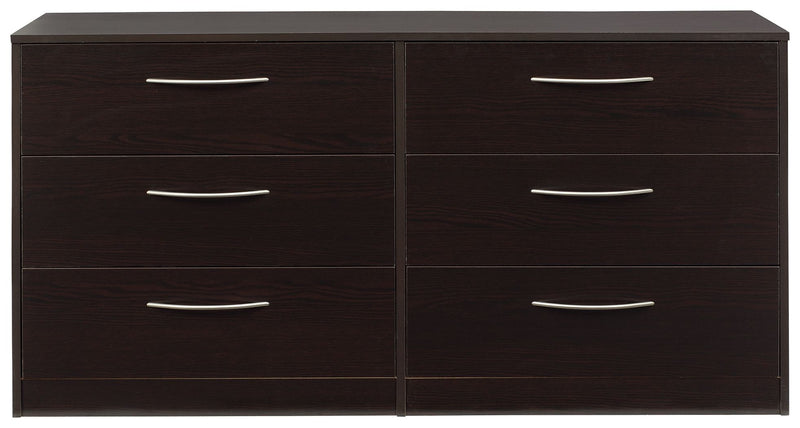 Finch - Six Drawer Dresser - Black