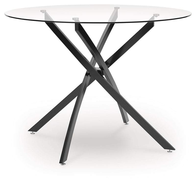 Pharwynn - Round Dining Room Table - Black