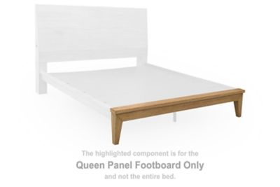 Sherbana - Queen Panel Footboard - Light Brown