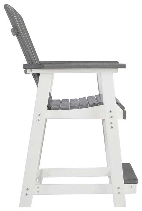 Transville - Barstool (Set of 2) - Gray / White