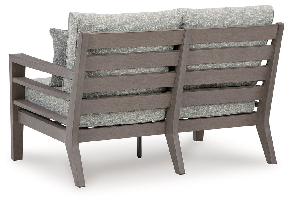 Hillside Barn - Loveseat W/Cushion - Gray / Brown