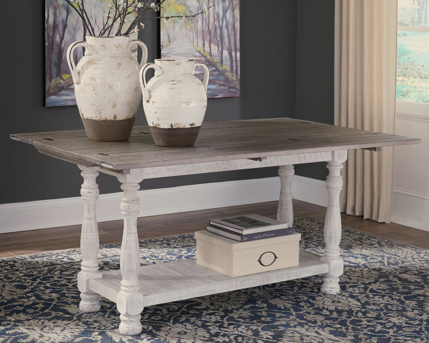 Havalance - Flip Top Sofa Table - Gray / White