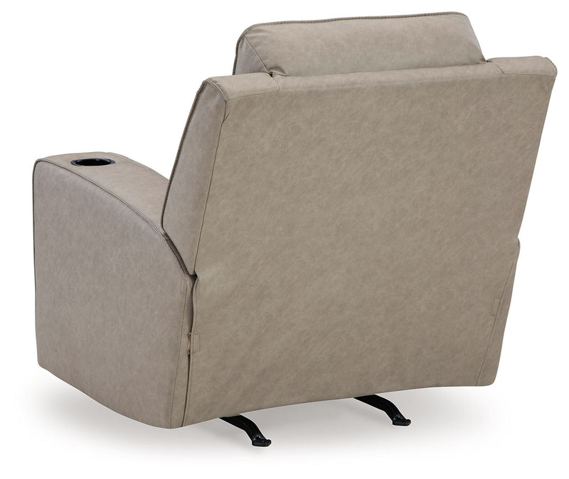 Lavenhorne - Rocker Recliner - Faux Leather - Pebble