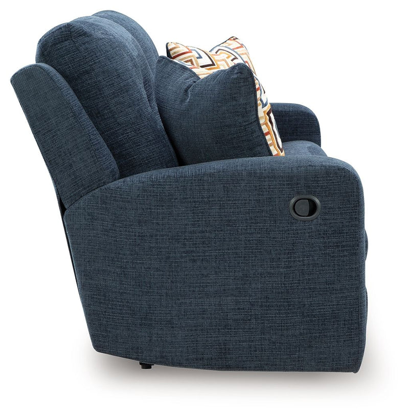 Danum - 2 Seat Reclining Sofa - Fabric - Ink