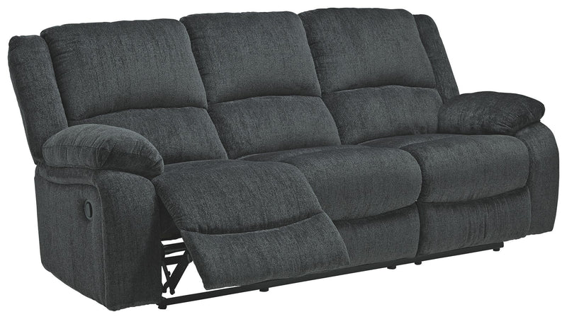 Draycoll - Reclining Sofa - Fabric - Slate