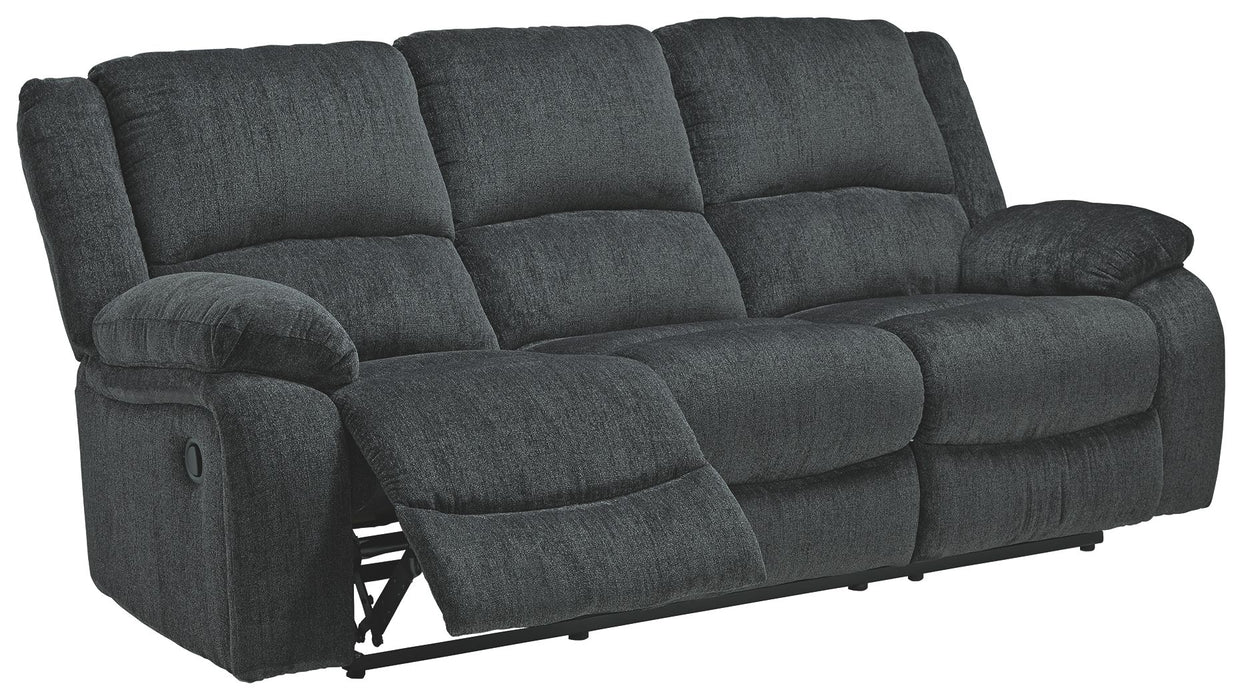 Draycoll - Reclining Sofa - Fabric - Slate