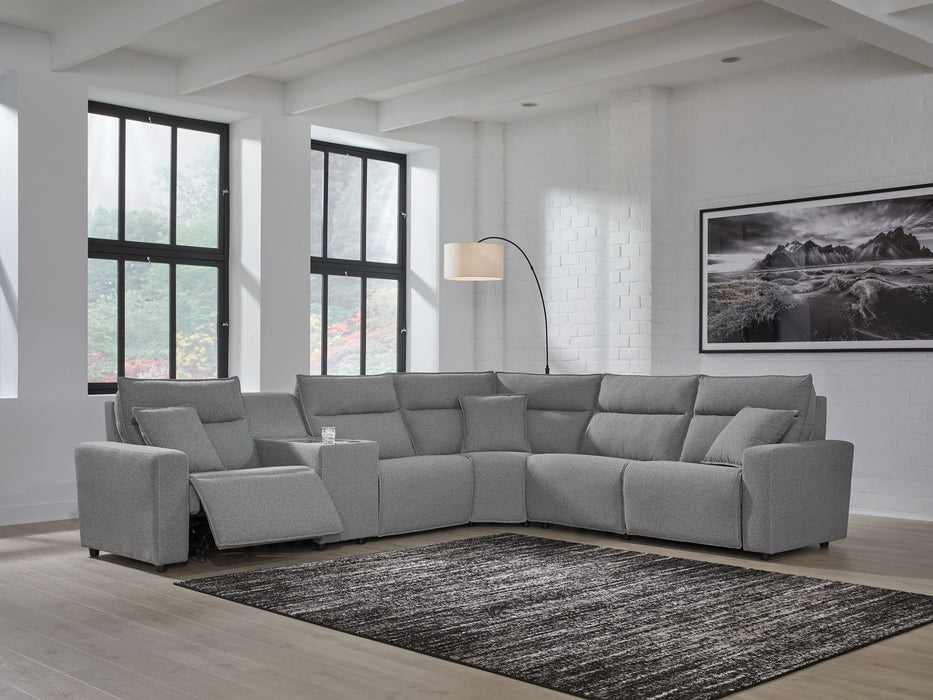 ModMax II - Salt And Pepper - Reclining Sectional