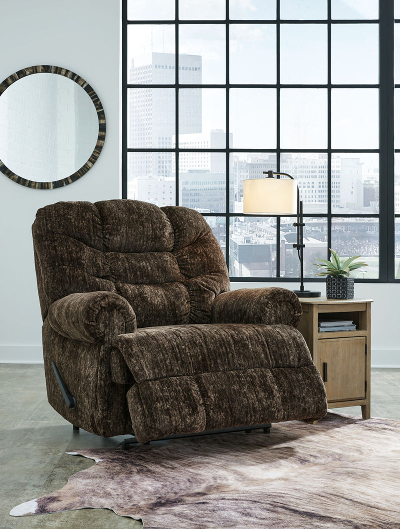 Movie Man - Zero Wall Recliner - Fabric - Chocolate