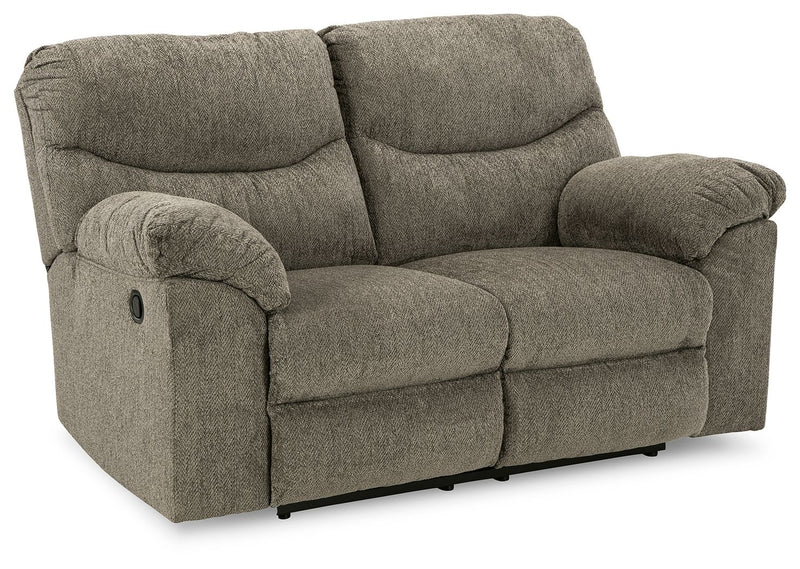 Alphons - Reclining Loveseat - Fabric - Putty