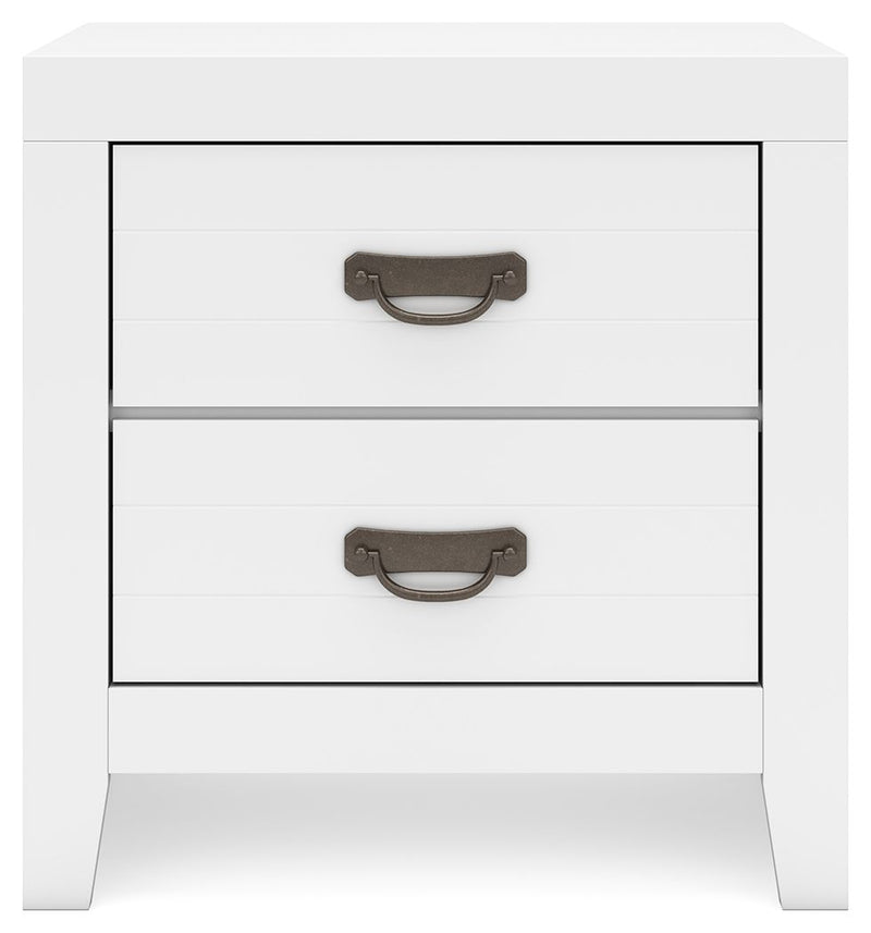 Binterglen - Two Drawer Night Stand - White