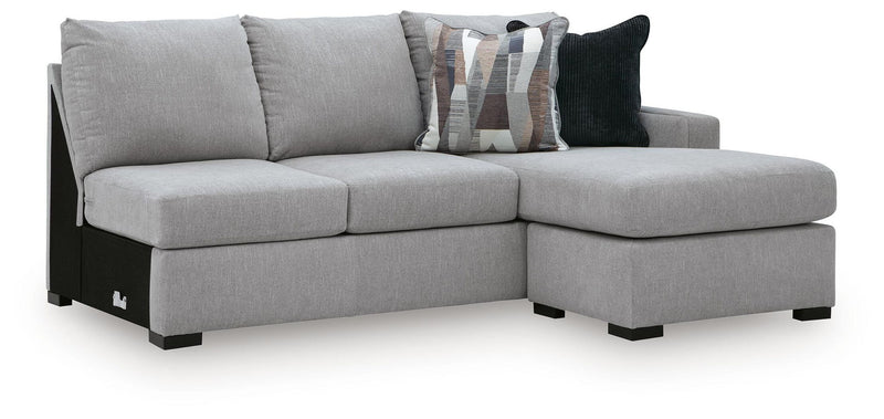 Lakepoint - RAF Sofa Chaise - Nickel