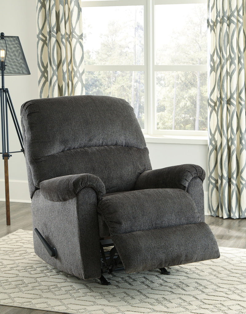 Ballinasloe - Rocker Recliner - Fabric - Smoke