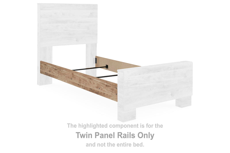 Hyanna - Twin Panel Rails - Tan Brown - Wood