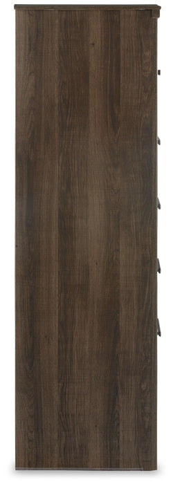 Juararo - Five Drawer Chest - Dark Brown