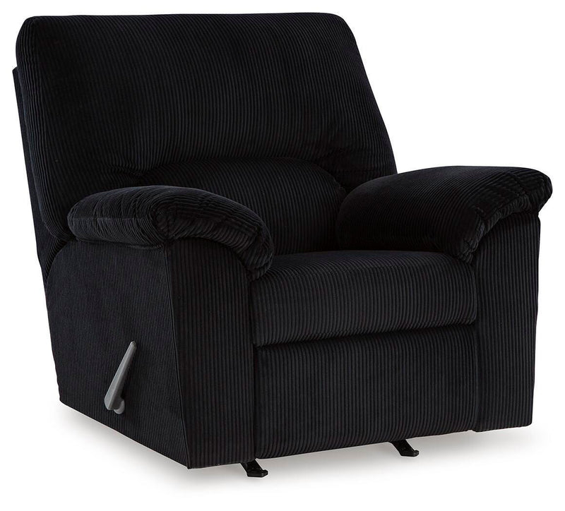 SimpleJoy - Rocker Recliner - Onyx - Fabric