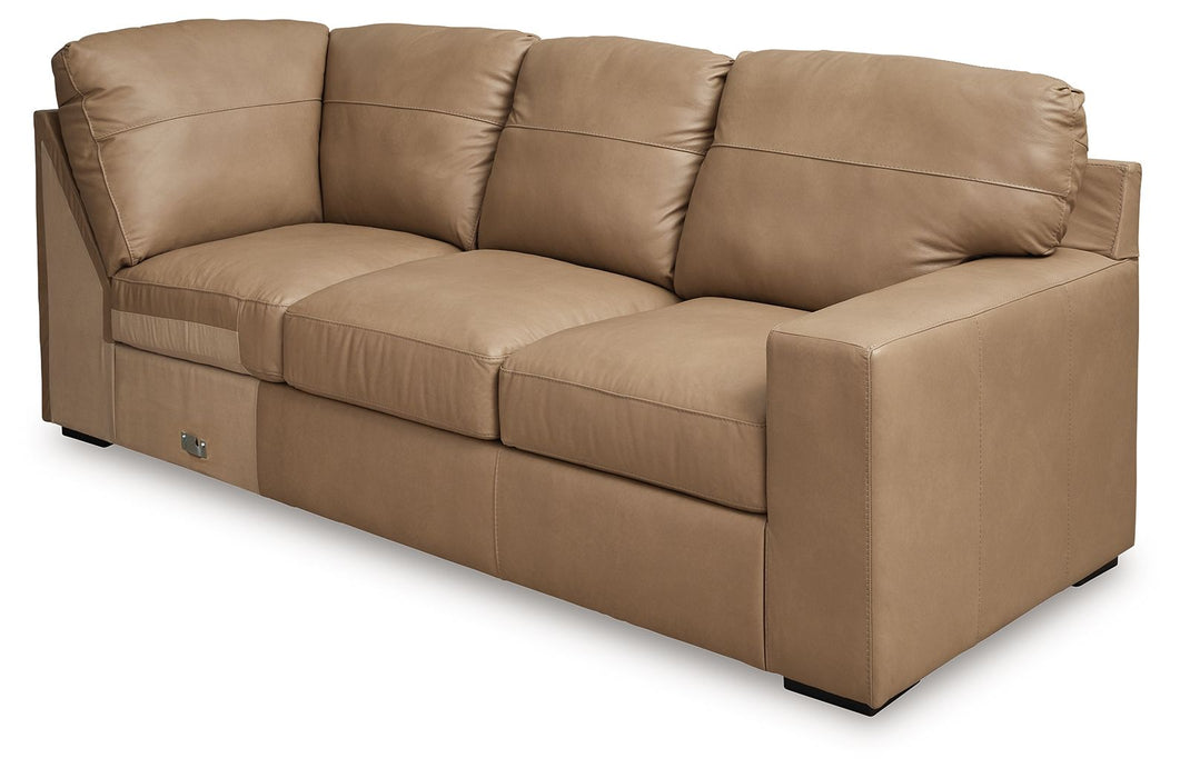 Bandon - 4-Piece Sectional With Laf Loveseat - Leather Match - Toffee