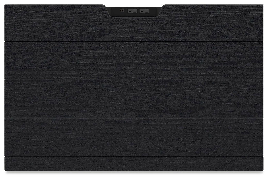 Londer - Two Drawer Night Stand - Black