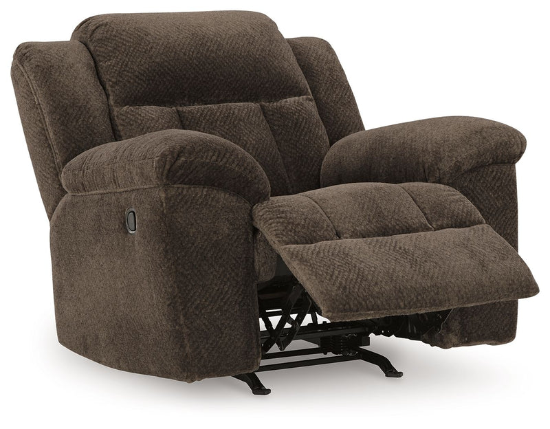 Frohn - Rocker Recliner - Fabric - Chocolate