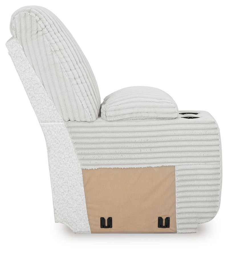 Top Tier - Console With Storage - Fabric - Alloy