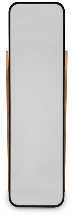 Bronick - Floor Mirror - Black / Brown