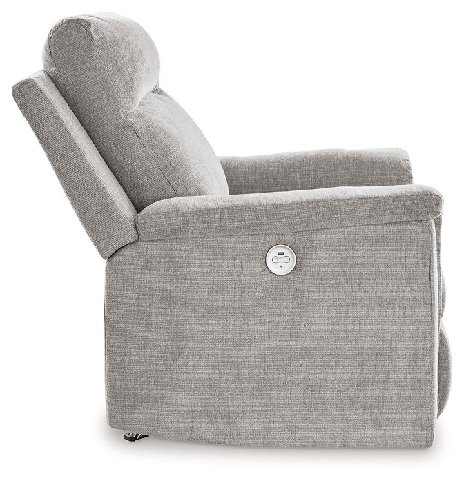 Barnsana - Power Rocker Recliner - Fabric - Ash