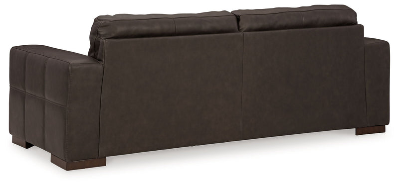 Luigi - Sofa - Leather Match - Thunder