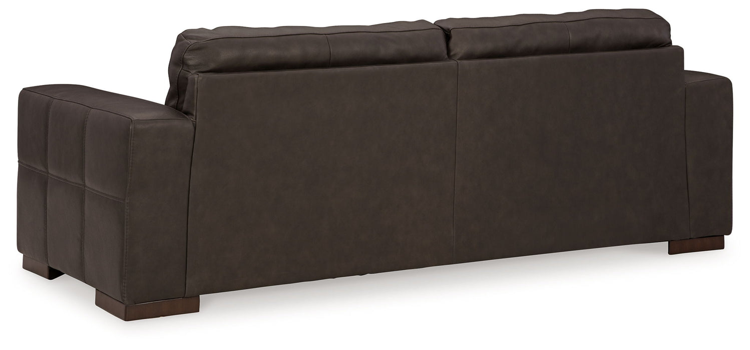 Luigi - Sofa - Leather Match - Thunder