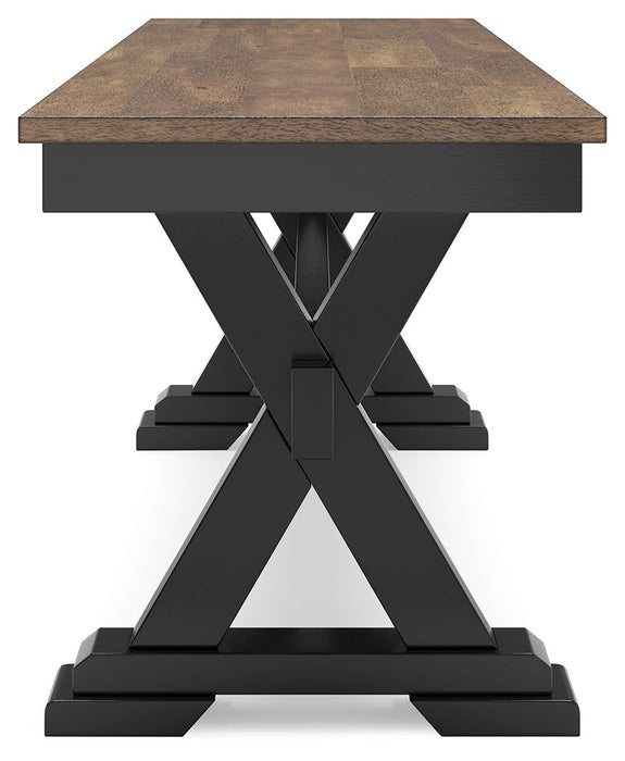 Wildenauer - Large Dining Room Bench - Brown / Black