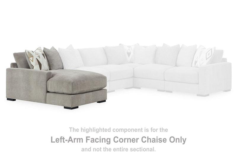 Aslan Court - Laf Corner Chaise - Pebble