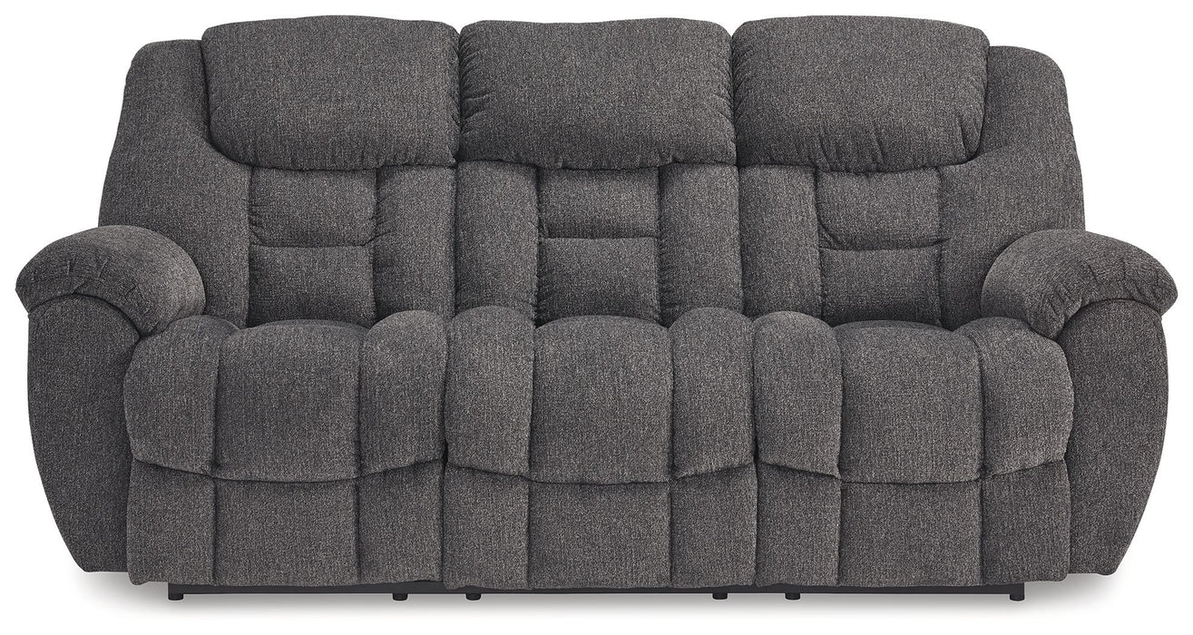 Foreside - Reclining Sofa - Fabric - Charcoal