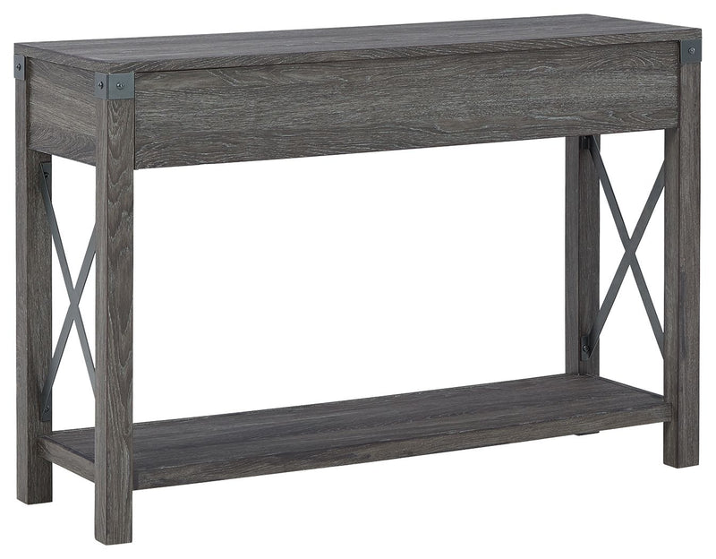 Freedan - Console Sofa Table - Grayish Brown
