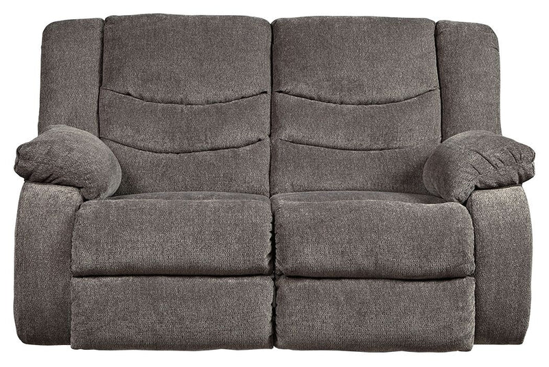 Tulen - Reclining Loveseat - Dark Gray
