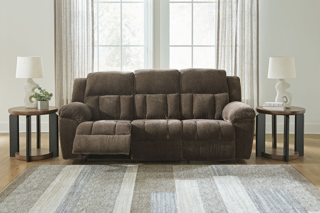 Frohn - Reclining Sofa - Fabric - Chocolate