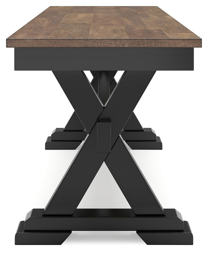 Wildenauer - Large Dining Room Bench - Brown / Black