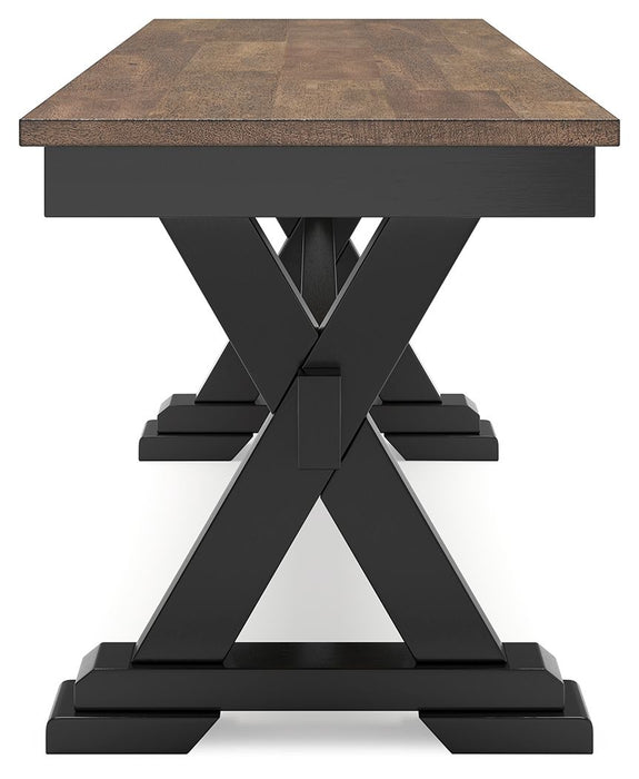 Wildenauer - Large Dining Room Bench - Brown / Black