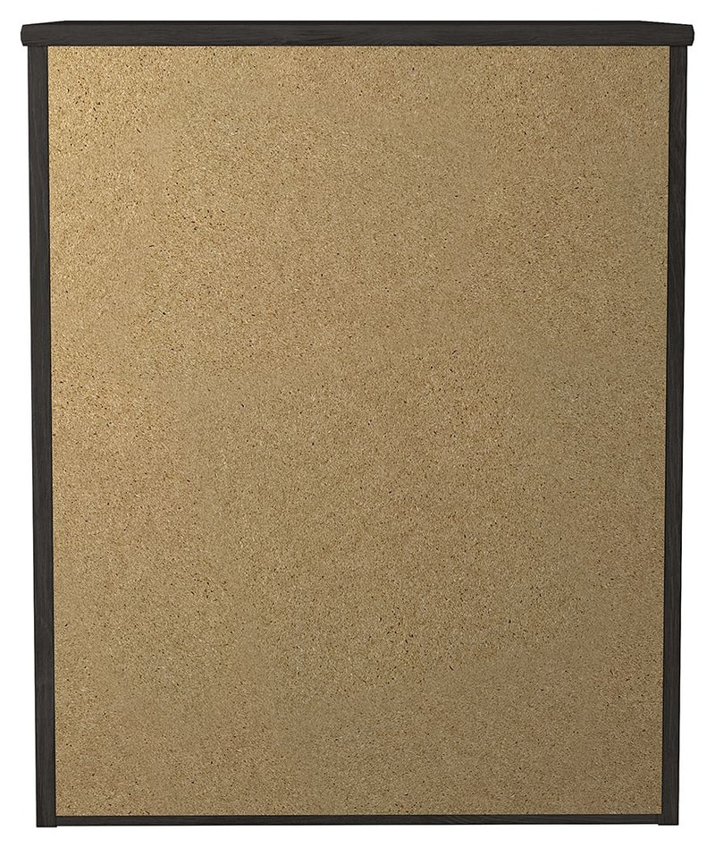 Belachime - Two Drawer Night Stand - Charcoal