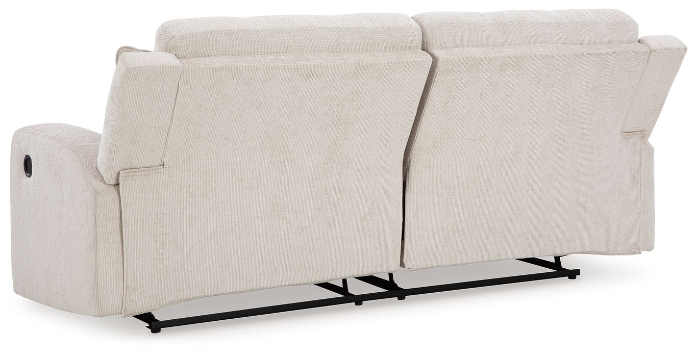 Danum - 2 Seat Reclining Sofa - Fabric - Stone