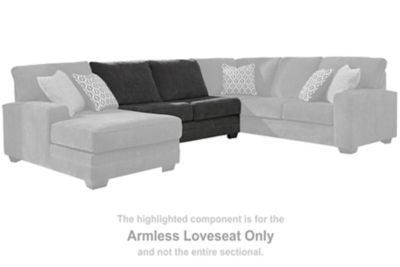 Tracling - Armless Loveseat - Slate
