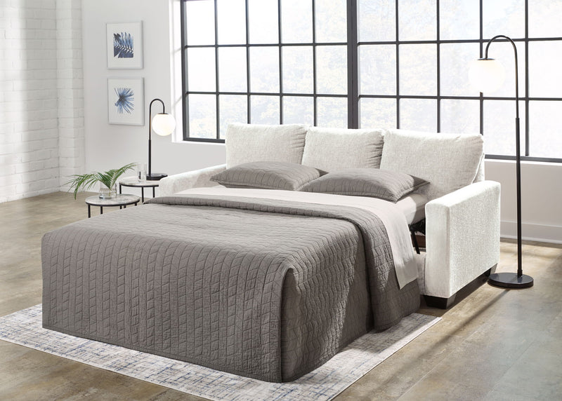 Rannis - Queen Sofa Sleeper - Fabric - Snow