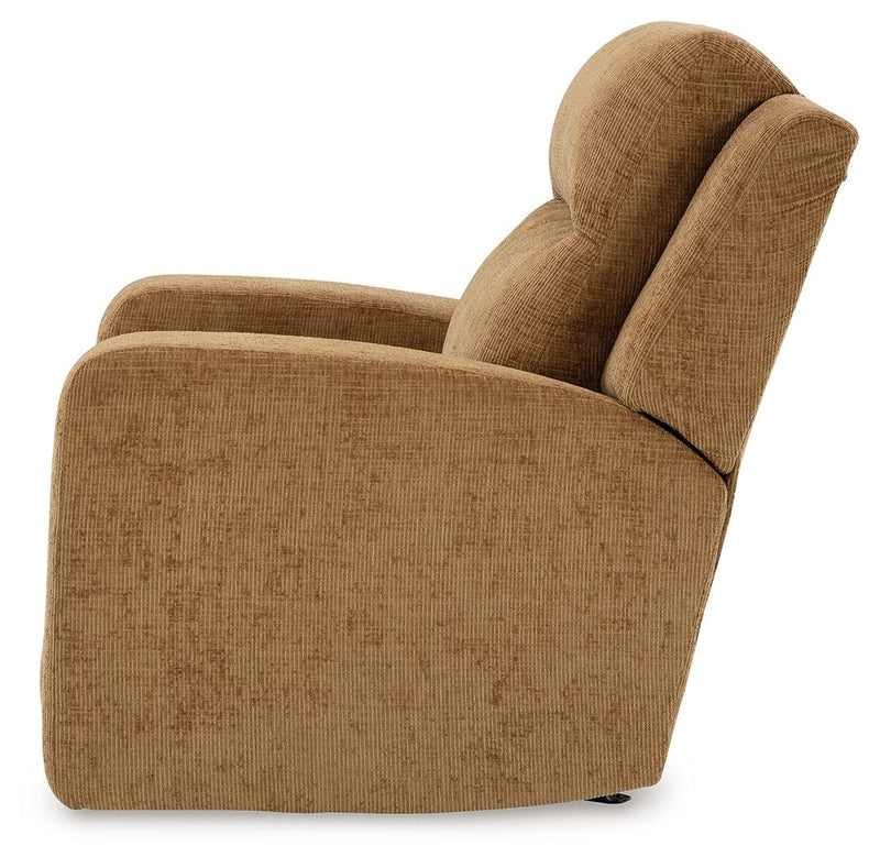 Kanlow - Rocker Recliner - Fabric - Honey