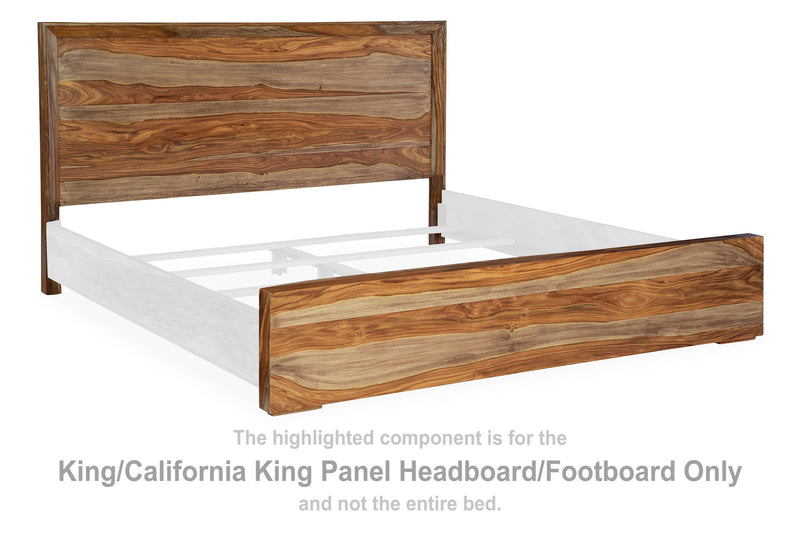 Dressonni - King/California King Panel Headboard/Footboard - Brown