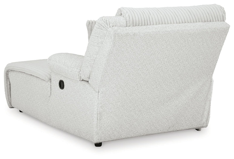 Top Tier - Raf Press Back Chaise - Fabric - Alloy