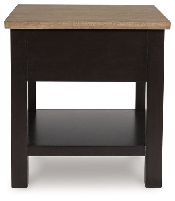 Drazmine - Rectangular End Table - Brown