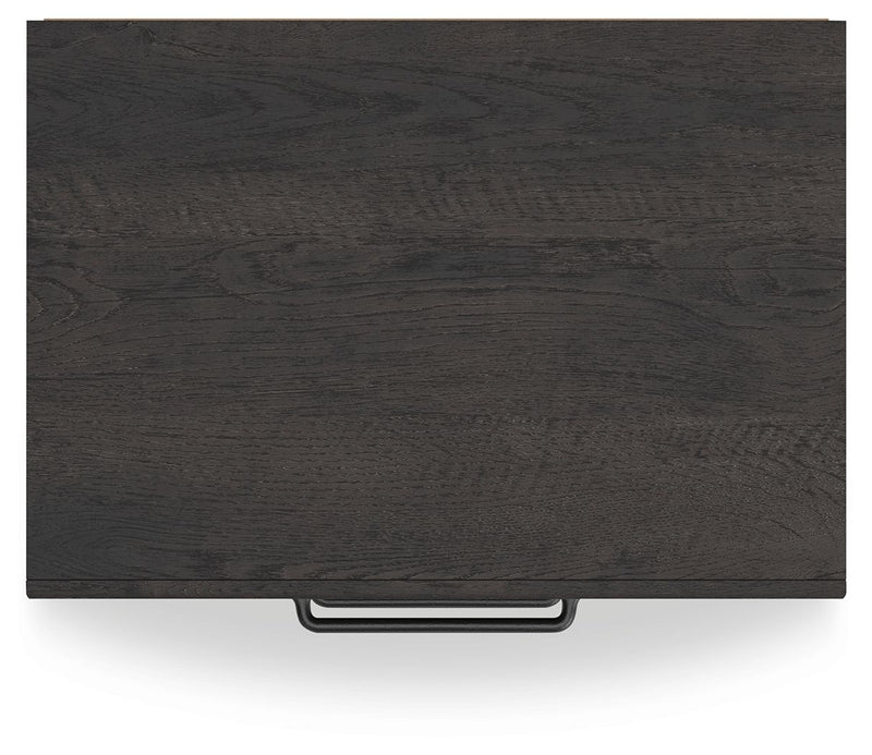 Hollivern - Two Drawer Night Stand - Dark Gray