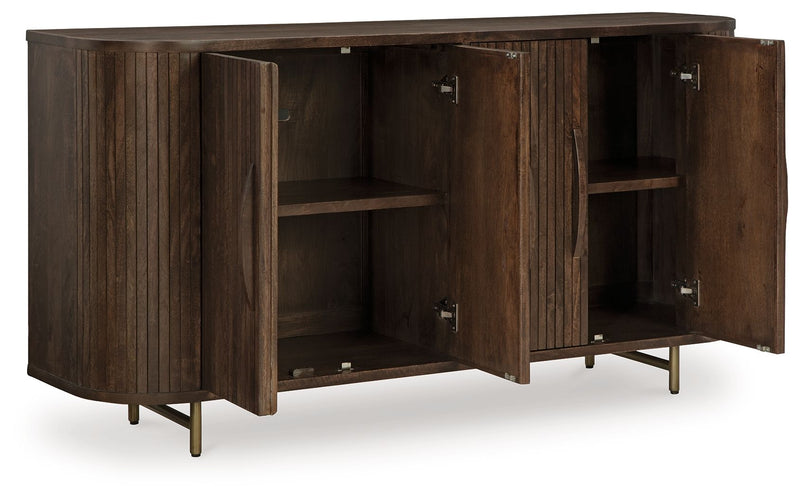 Amickly - Accent Cabinet - Dark Brown