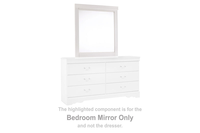 Anarasia - Bedroom Mirror - White